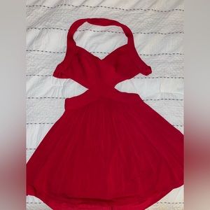 BCBG Women’s Cutout Halter Dress